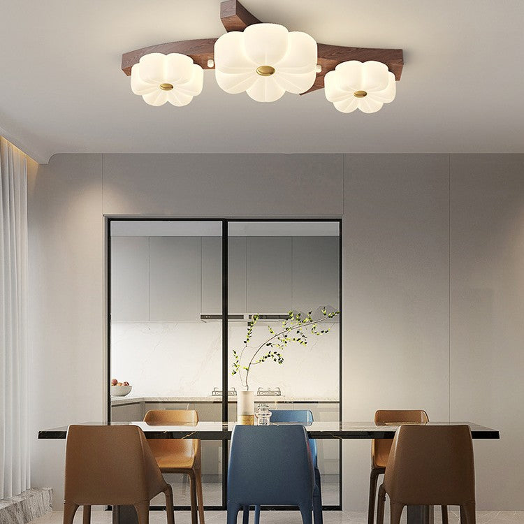 Contemporary Nordic Rubber Wood PE Flower Branch LED Semi-Flush Mount Ceiling Light

Illuminate your hallway with this stylish semi-flush mount ceiling light. Featuring a contemporary Nordic design, it seamlessly blends rubber wood and PE material for a u