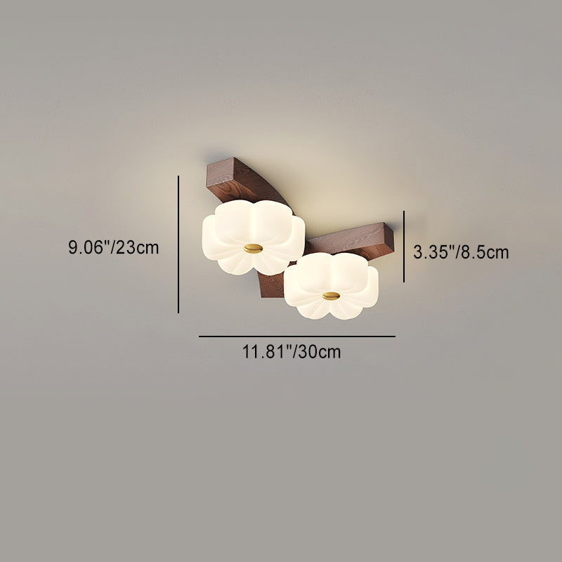 Contemporary Nordic Rubber Wood PE Flower Branch LED Semi-Flush Mount Ceiling Light

Illuminate your hallway with this stylish semi-flush mount ceiling light. Featuring a contemporary Nordic design, it seamlessly blends rubber wood and PE material for a u