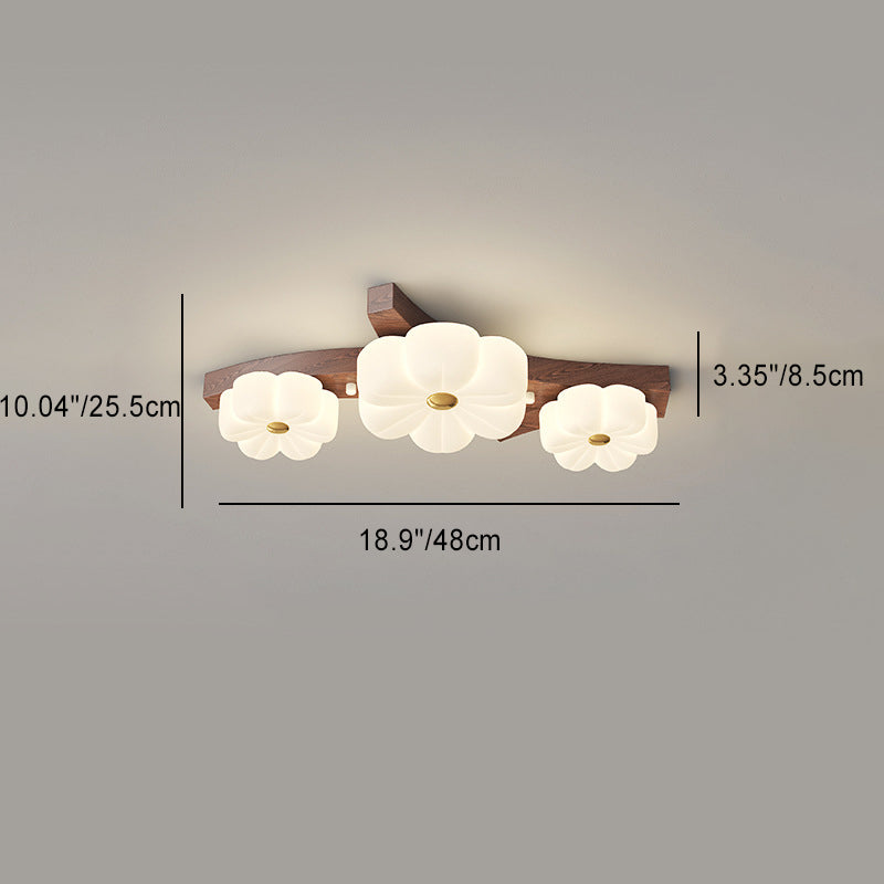 Contemporary Nordic Rubber Wood PE Flower Branch LED Semi-Flush Mount Ceiling Light

Illuminate your hallway with this stylish semi-flush mount ceiling light. Featuring a contemporary Nordic design, it seamlessly blends rubber wood and PE material for a u