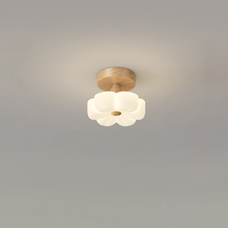 Contemporary Nordic Rubber Wood PE Flower Branch LED Semi-Flush Mount Ceiling Light

Illuminate your hallway with this stylish semi-flush mount ceiling light. Featuring a contemporary Nordic design, it seamlessly blends rubber wood and PE material for a u