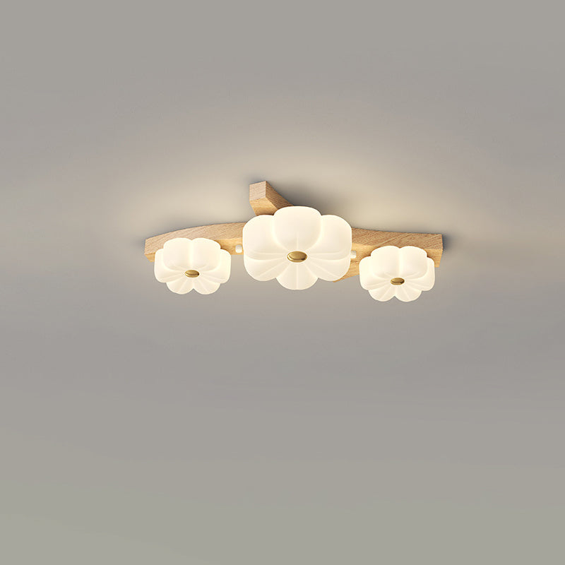 Contemporary Nordic Rubber Wood PE Flower Branch LED Semi-Flush Mount Ceiling Light

Illuminate your hallway with this stylish semi-flush mount ceiling light. Featuring a contemporary Nordic design, it seamlessly blends rubber wood and PE material for a u