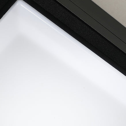 Modern Waterproof Aluminum Acrylic LED Outdoor Ceiling Light - Square Flush Mount for Patio