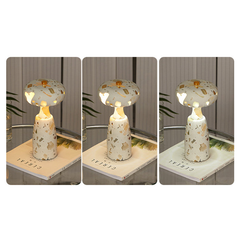 Traditional Japanese Rechargeable Marble Pattern Acrylic Column LED Table Lamp for Bedside, Asian Style Night Light, Portable Mood Lighting, Modern Decorative Lamp for Bedroom, Soft Ambient Light for Reading, USB Rechargeable Lounge Illuminator, Unique Ho