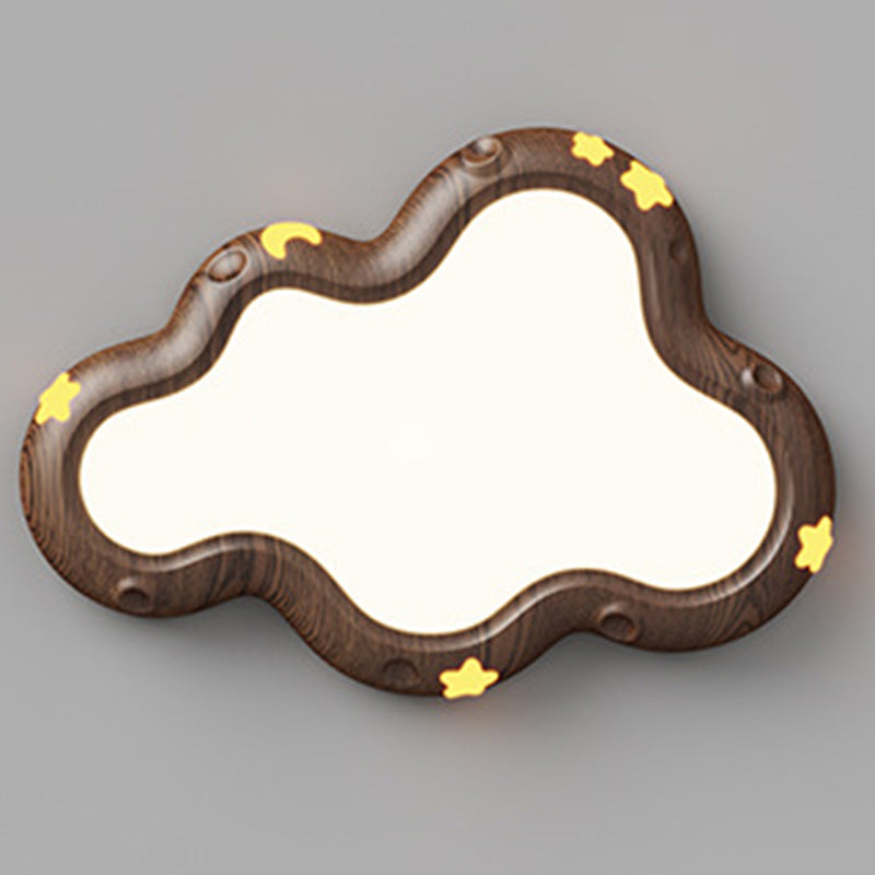 Contemporary Scandinavian Kids Cloud Iron Acrylic LED Flush Mount Ceiling Light Bedroom Nursery Modern Fixtures Ceiling Lighting for Kids Room Playroom Decor Baby Room Lighting Creative Designs Soft Glow Illumination Stylish Home Decor Energy Efficient Li