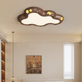 Contemporary Scandinavian Kids Cloud Iron Acrylic LED Flush Mount Ceiling Light Bedroom Nursery Modern Fixtures Ceiling Lighting for Kids Room Playroom Decor Baby Room Lighting Creative Designs Soft Glow Illumination Stylish Home Decor Energy Efficient Li