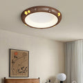 Contemporary Retro Kids Round Star Iron Acrylic LED Flush Mount Ceiling Light for Bedroom, Modern Nursery Lighting Fixture, Stylish Children's Room Decor, Energy-Efficient Ceiling Light, Star Design Bedroom Illumination, Fun Kids Lighting, Playful Home De