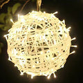 Modern Art Deco LED Outdoor Pendant Light - Waterproof PVC Hanging Ball Decoration for Garden