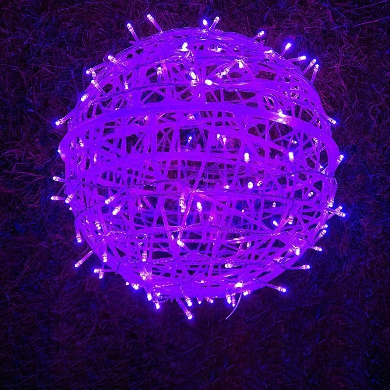Modern Art Deco LED Outdoor Pendant Light - Waterproof PVC Hanging Ball Decoration for Garden