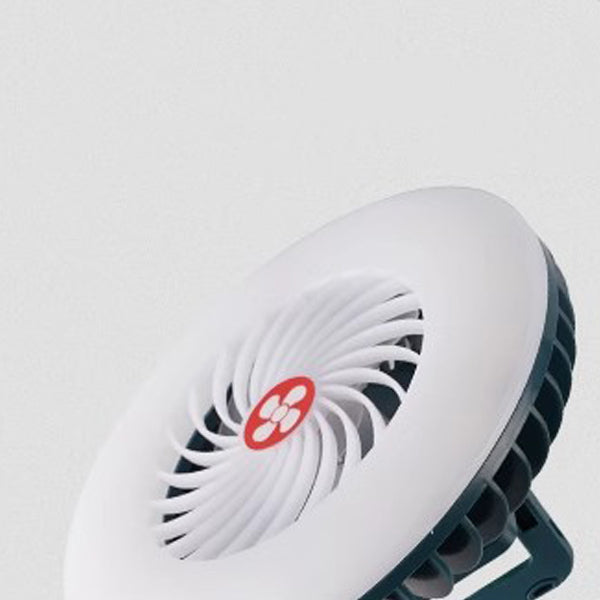 Rechargeable Waterproof LED Camping Fan Light - Magnetic Hanging Design for Outdoor Patio