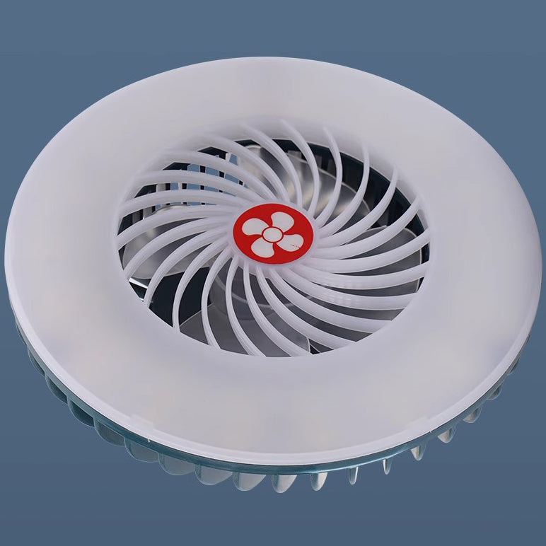 Rechargeable Waterproof LED Camping Fan Light - Magnetic Hanging Design for Outdoor Patio