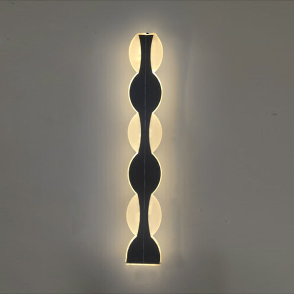 Modern Solar Waterproof Aluminum LED Wall Sconce for Outdoor Patio Lighting