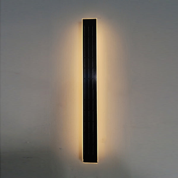 Modern Solar Waterproof Aluminum LED Wall Sconce for Outdoor Patio Lighting