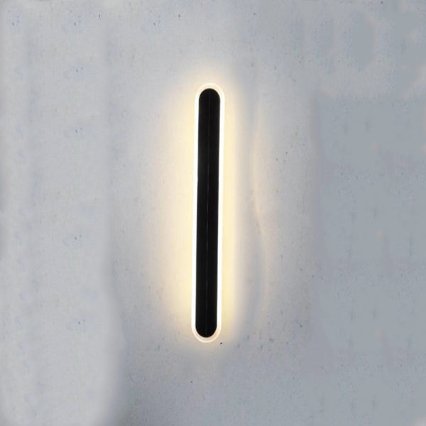 Modern Solar Waterproof Aluminum LED Wall Sconce for Outdoor Patio Lighting