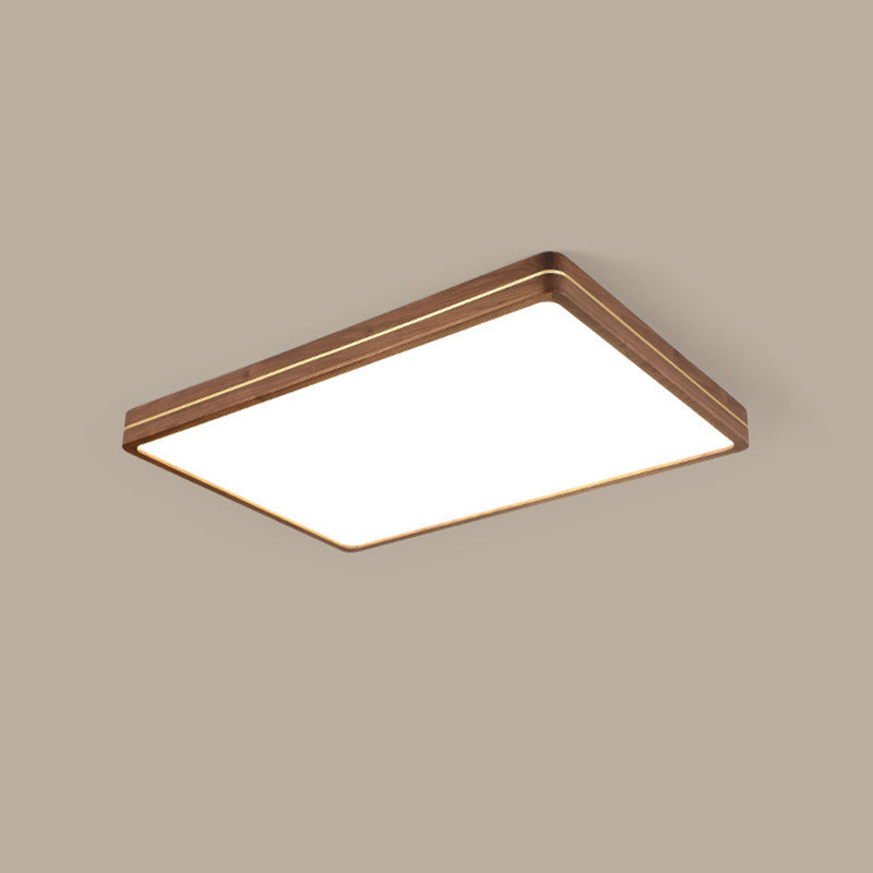 Modern Walnut LED Flush Mount Light - Slim Design, Stylish Lighting, Home Decor, Energy Efficient Ceiling Fixture, Contemporary Illumination