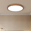 Modern Walnut LED Flush Mount Light - Slim Design, Stylish Lighting, Home Decor, Energy Efficient Ceiling Fixture, Contemporary Illumination