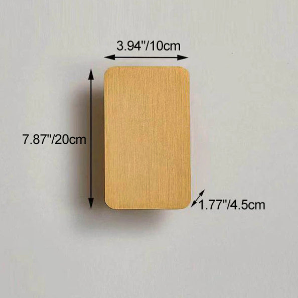 Nordic Minimalist Aluminum 2-Light LED Wall Sconce - Rectangular Flat Panel Lamp