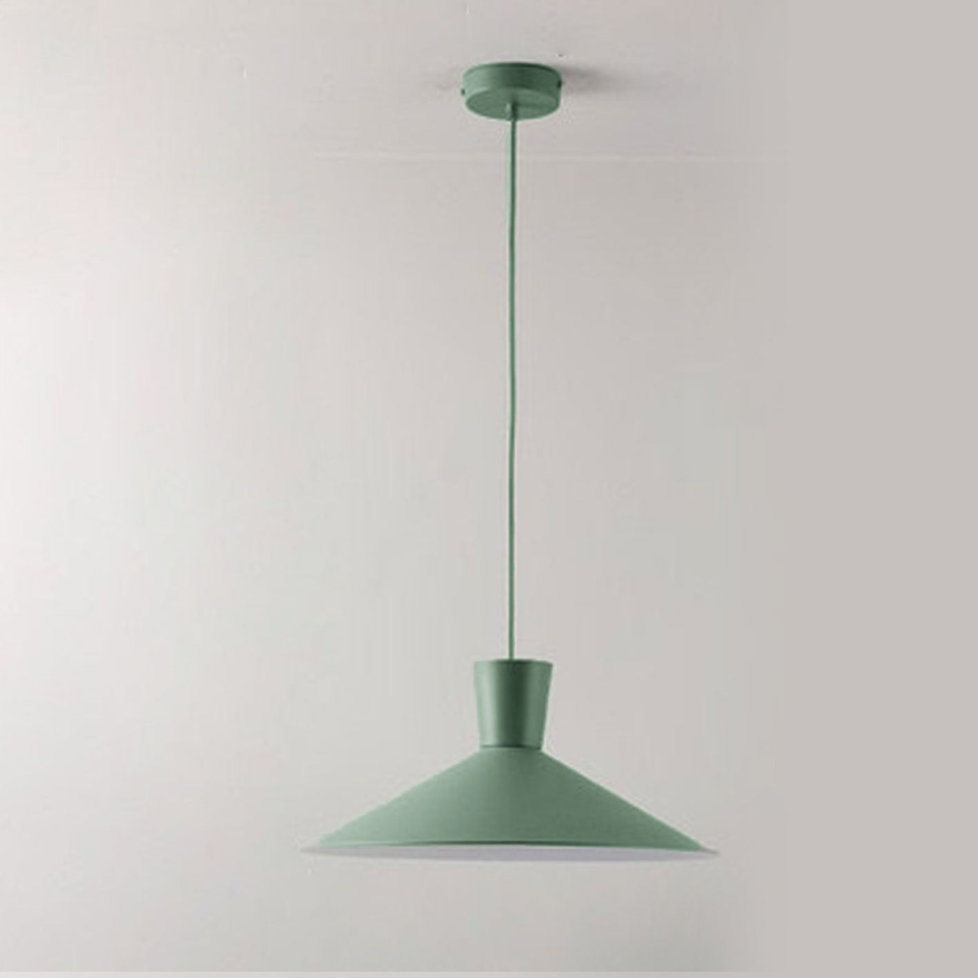 Nordic Minimalist Macaron 1-Light Pendant Light – Modern Solid Color Design