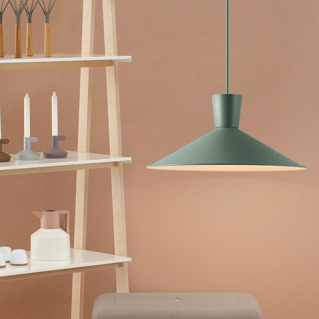 Nordic Minimalist Macaron 1-Light Pendant Light – Modern Solid Color Design