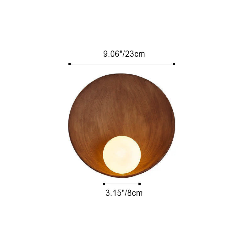 Modern Minimalist Round Iron Resin Wall Sconce Lamp - 1-Light Fixture, Contemporary Lighting, Stylish Home Decor, Adjustable Wall Light, Energy Efficient Design, Indoor Wall Lamp