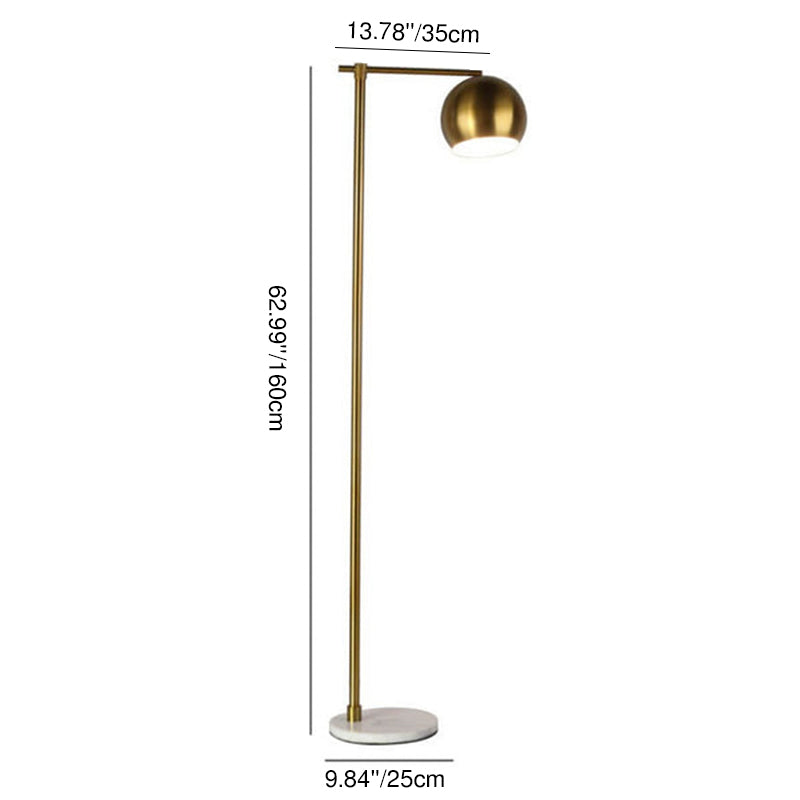 Nordic Light Luxury Iron Floor Lamp - 1-Light Standing Design
