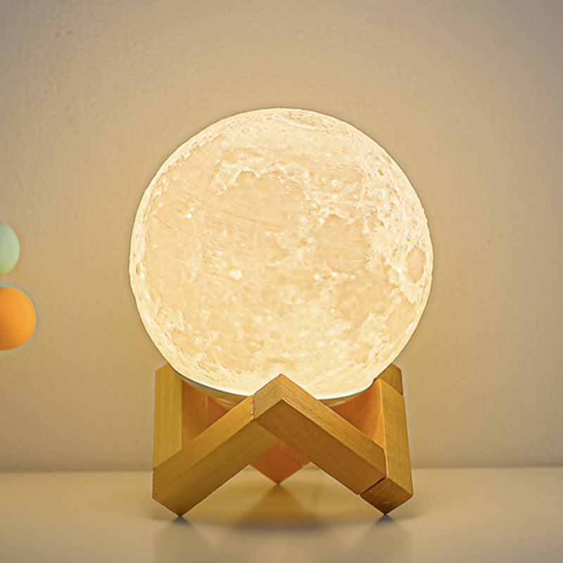 Nordic Creative Planet Design LED Night Light Table Lamp, Cute Decorative Lamp for Kids Room, Touch Control Color Changing Light, Modern Design Bedroom Decor, Rechargeable LED Desk Lamp, Cozy Atmosphere Nightlight for Sleep, Gifts for Children and Adults