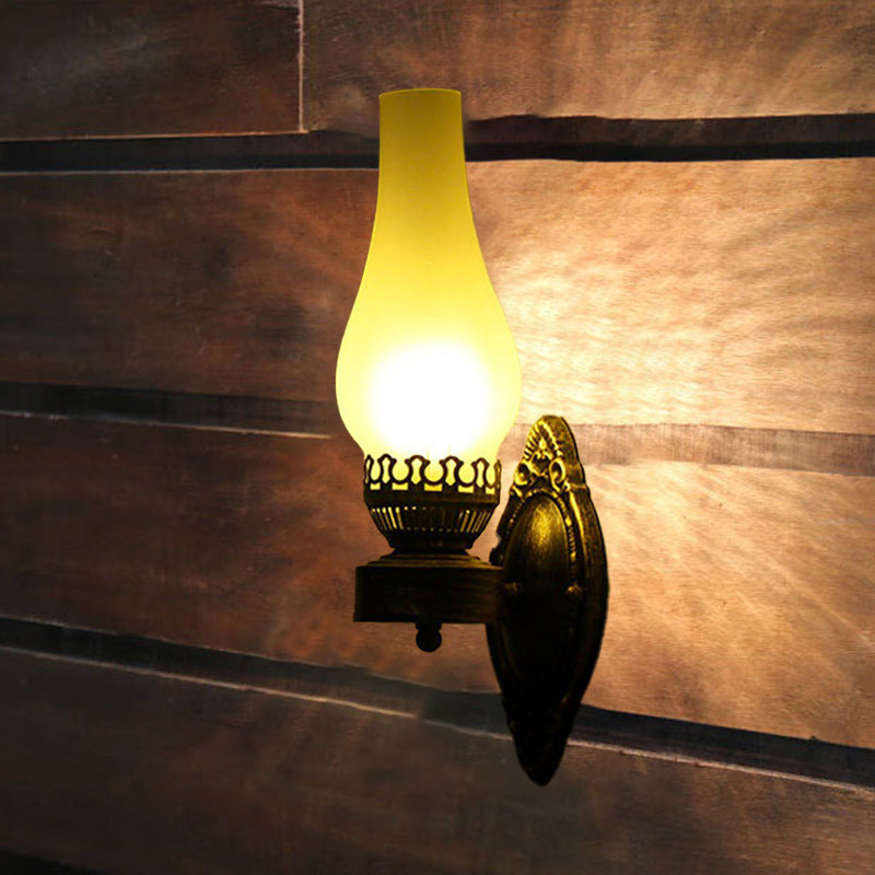 Retro Kerosene Wall Sconce Lamp - Vintage Style Lighting, Industrial Decor, Unique Wall Fixture