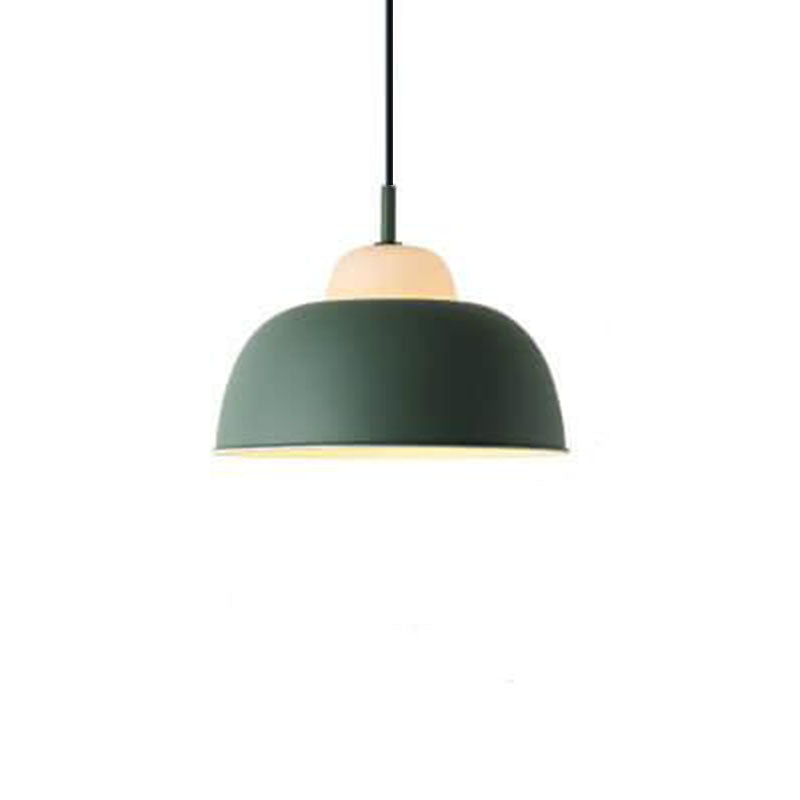 Nordic Macaron Aluminum 1-Light Dome Pendant Light
