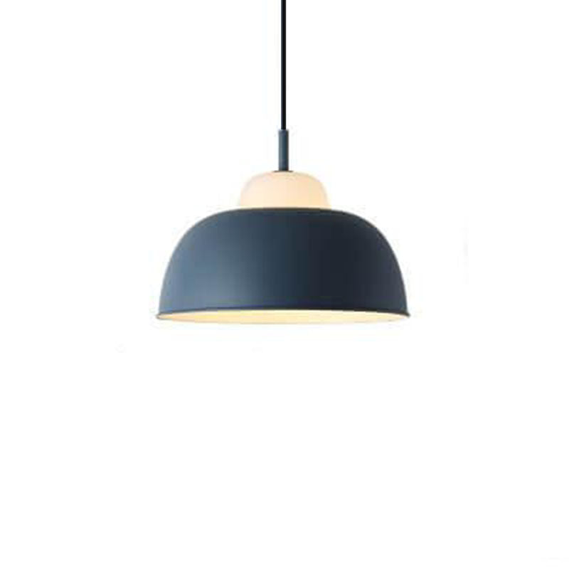 Nordic Macaron Aluminum 1-Light Dome Pendant Light