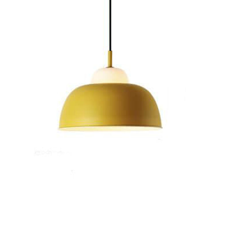 Nordic Macaron Aluminum 1-Light Dome Pendant Light