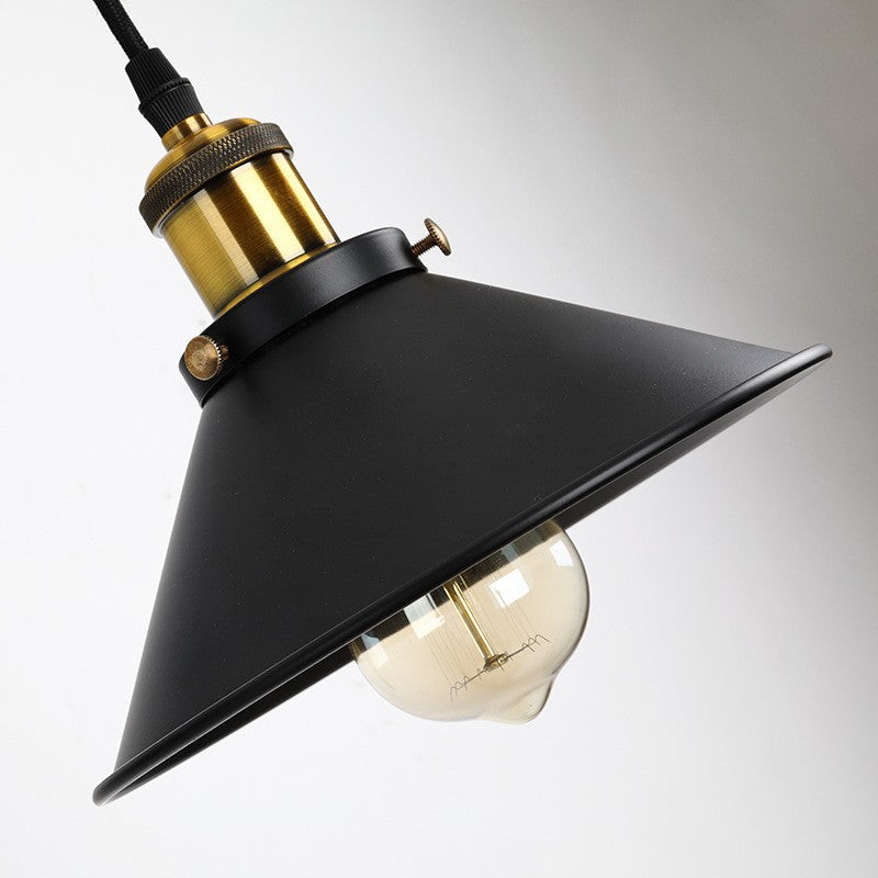 Retro Industrial Wrought Iron Pulley Wall Sconce Lamp