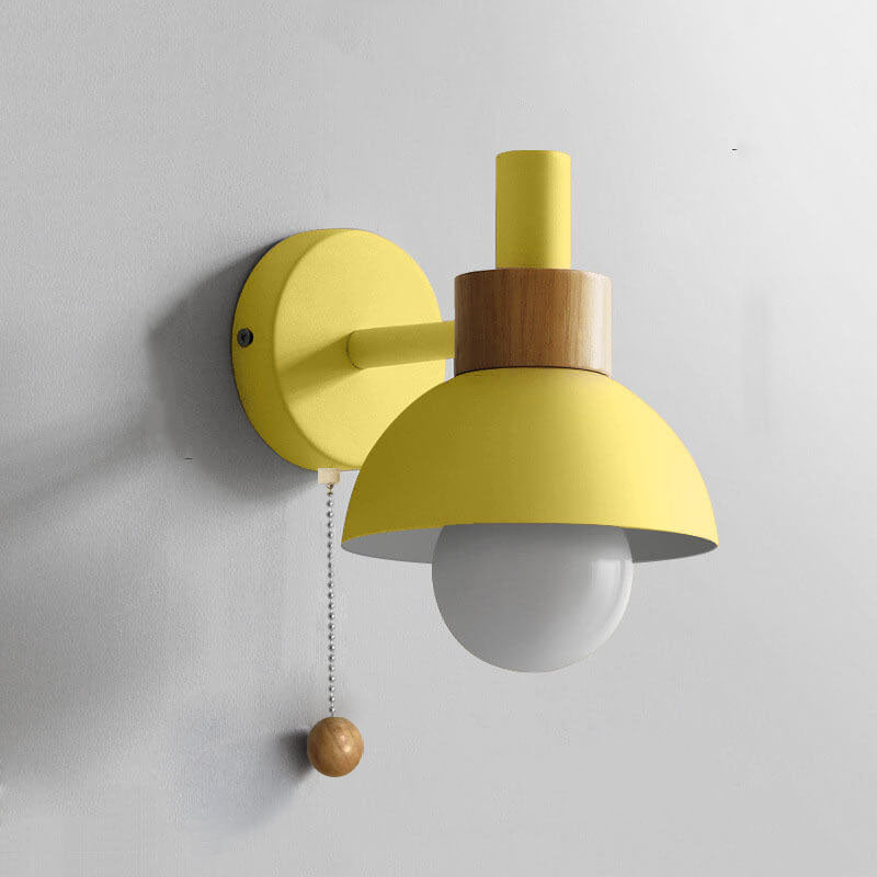 Nordic Macaron Globe 1-Light Wall Sconce Lamp – Modern Lighting, Home Décor, Elegant Design, LED Compatible, Indoor Wall Fixture, Stylish Accent Lamp