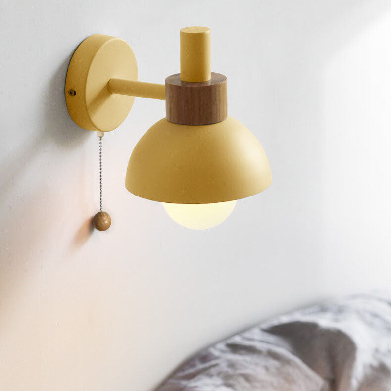 Nordic Macaron Globe 1-Light Wall Sconce Lamp – Modern Lighting, Home Décor, Elegant Design, LED Compatible, Indoor Wall Fixture, Stylish Accent Lamp