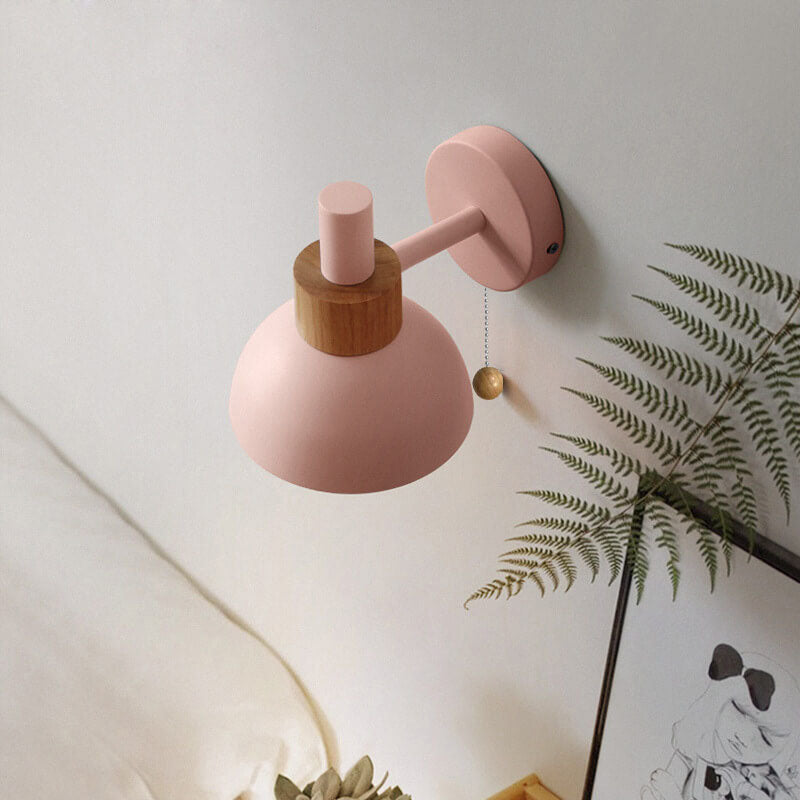 Nordic Macaron Globe 1-Light Wall Sconce Lamp – Modern Lighting, Home Décor, Elegant Design, LED Compatible, Indoor Wall Fixture, Stylish Accent Lamp