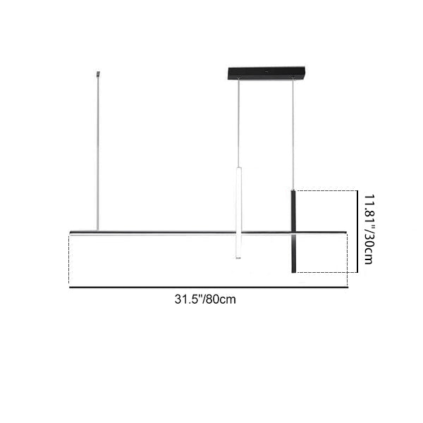 Modern Minimalist Long Line LED Chandelier - Sleek Lighting Fixture for Contemporary Spaces, Energy-Efficient Design, Adjustable Length, Stylish Illumination