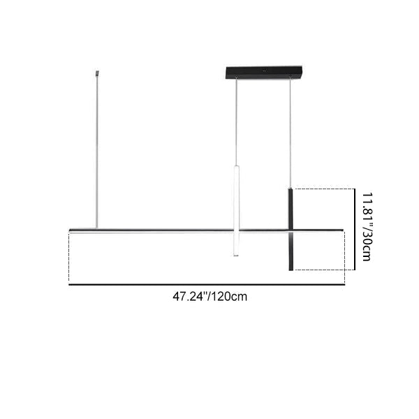 Modern Minimalist Long Line LED Chandelier Lighting Fixtures