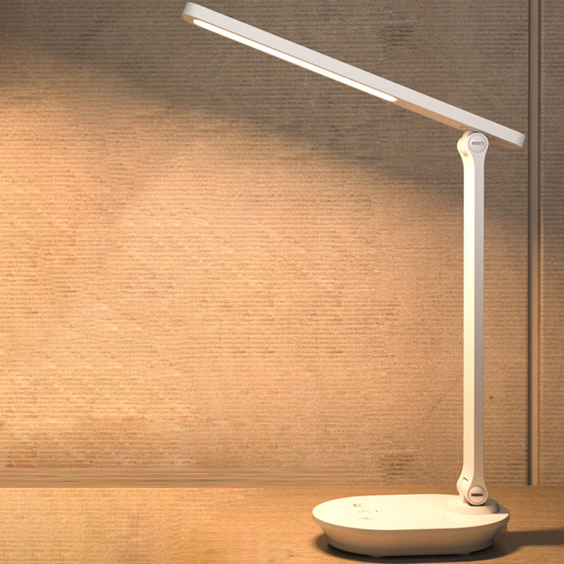 Modern Double Folding Eye Care Wireless Rechargeable LED Desk Lamp - Touch Control, Adjustable Brightness, USB Charging, Energy Efficient, Eye Protection, Portable Design for Home Office, Study, Reading, Nightstand, Desk Lighting Solutions