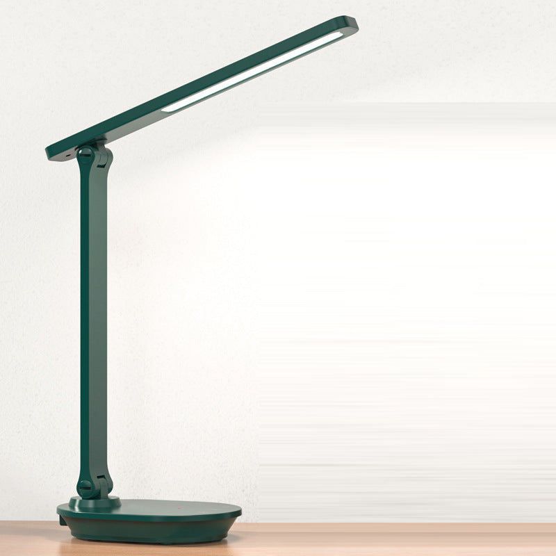 Modern Double Folding Eye Care Wireless Rechargeable LED Desk Lamp - Touch Control, Adjustable Brightness, USB Charging, Energy Efficient, Eye Protection, Portable Design for Home Office, Study, Reading, Nightstand, Desk Lighting Solutions