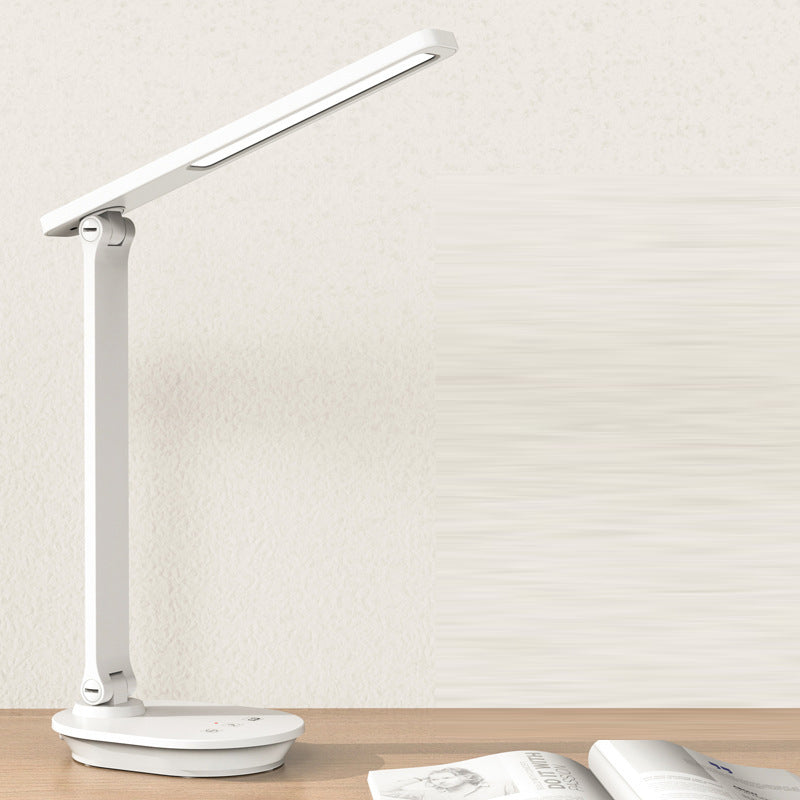 Modern Double Folding Eye Care Wireless Rechargeable LED Desk Lamp - Touch Control, Adjustable Brightness, USB Charging, Energy Efficient, Eye Protection, Portable Design for Home Office, Study, Reading, Nightstand, Desk Lighting Solutions
