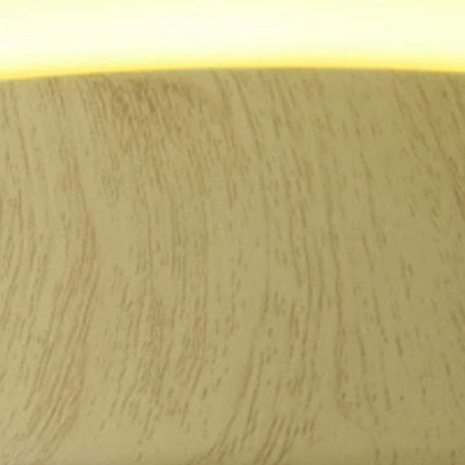 Modern Wood Grain Round Iron LED Flush Mount Ceiling Light