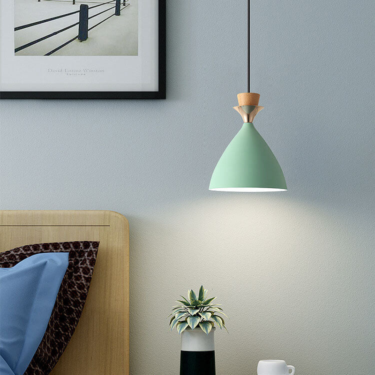 Nordic Macaron Iron Cone Chandelier - 1/3 Light Pendant Light