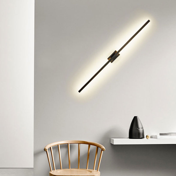 Modern Minimalist LED Vanity Light Wall Sconce - Aluminum Iron Square Design for Living Room