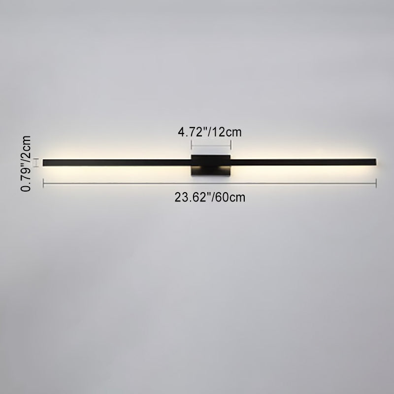 Modern Minimalist LED Vanity Light Wall Sconce - Aluminum Iron Square Design for Living Room