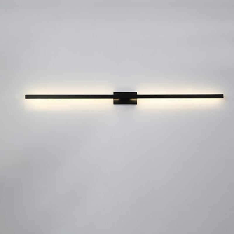 Modern Minimalist LED Vanity Light Wall Sconce - Aluminum Iron Square Design for Living Room