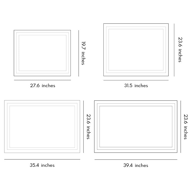 Smart LED Bathroom Vanity Mirror Lights Rectangular Design Adjustable Brightness Dimmable Light Strip Makeup Lighting Energy Efficient Modern Home Decor Stylish Illumination for Beauty Routine Mirror Lights for Makeup and Grooming