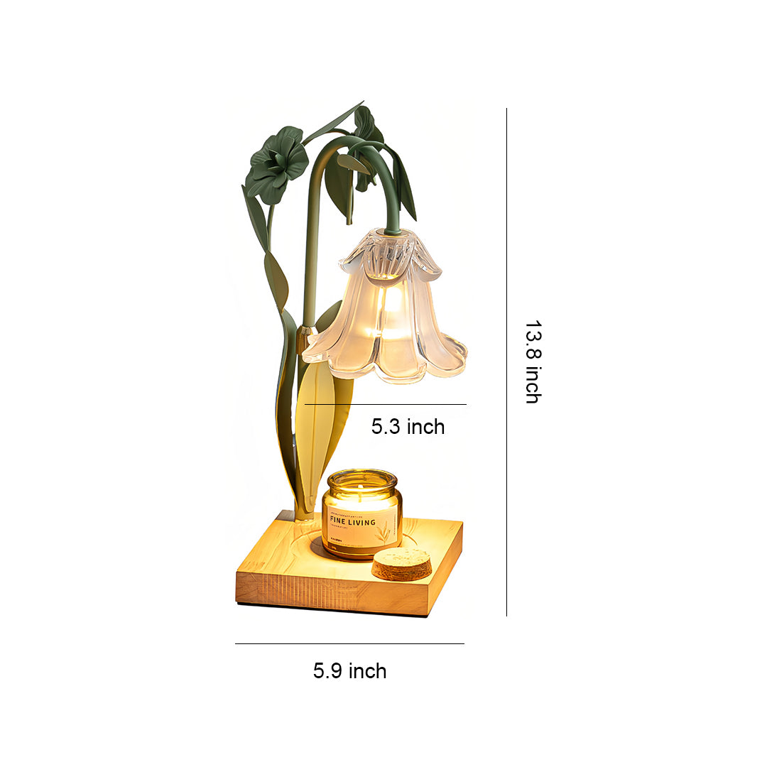 Melt Table Lamp - Elegant Fireless Scented Flower Night Light