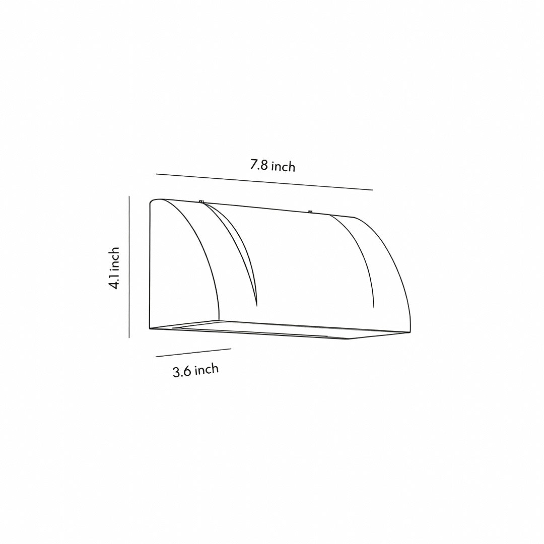 Down Facing Outdoor Wall Light - Minimalist Waterproof LED Fixture