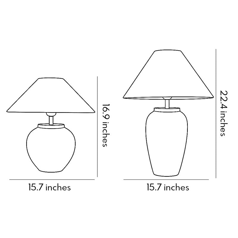 Ceramic Wabi-Sabi Table Lamp - Stylish Bedside Light Decor