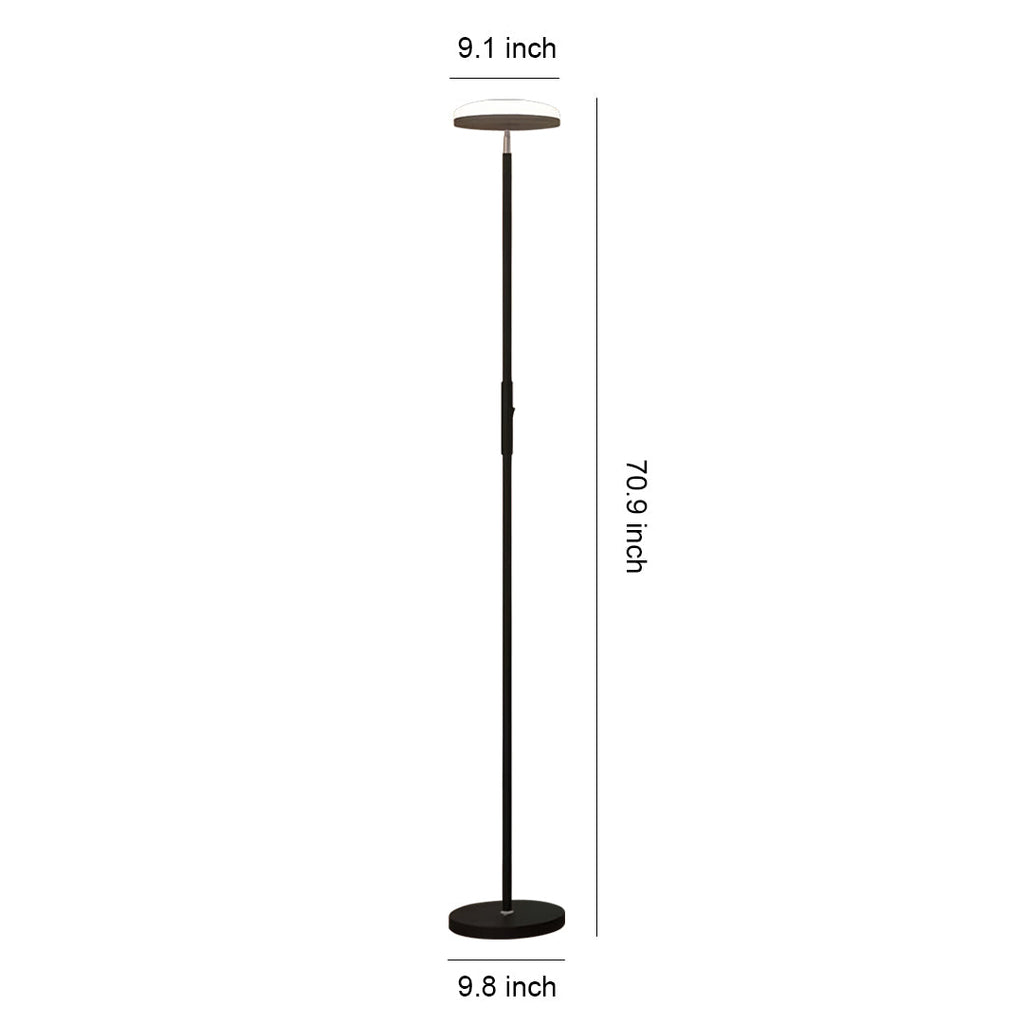 Uplight Floor Lamp with Ambient Reading Light and Downlight Function