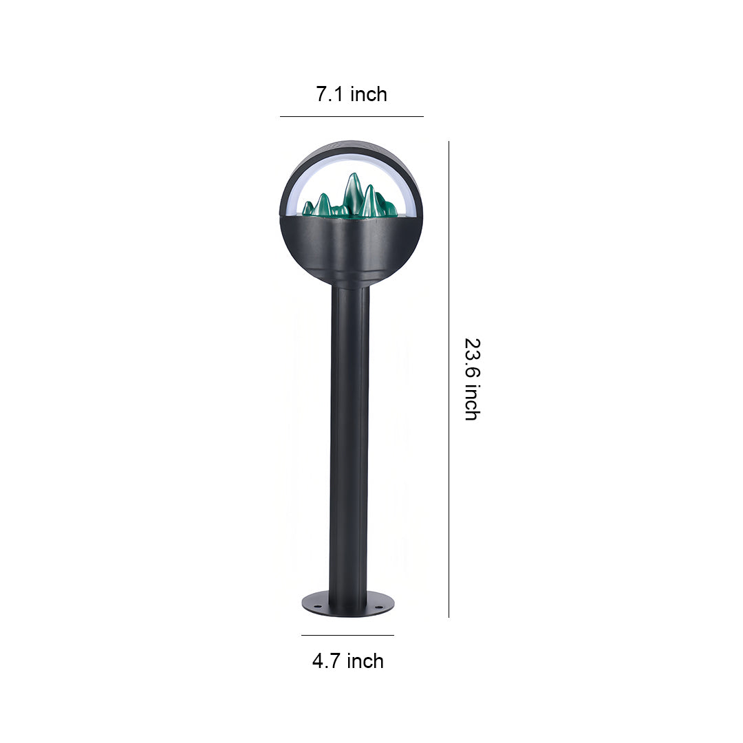 Modern Frosted Globe Waterproof Garden Pathway Light – Stylish Outdoor Illumination for Pathways and Landscapes