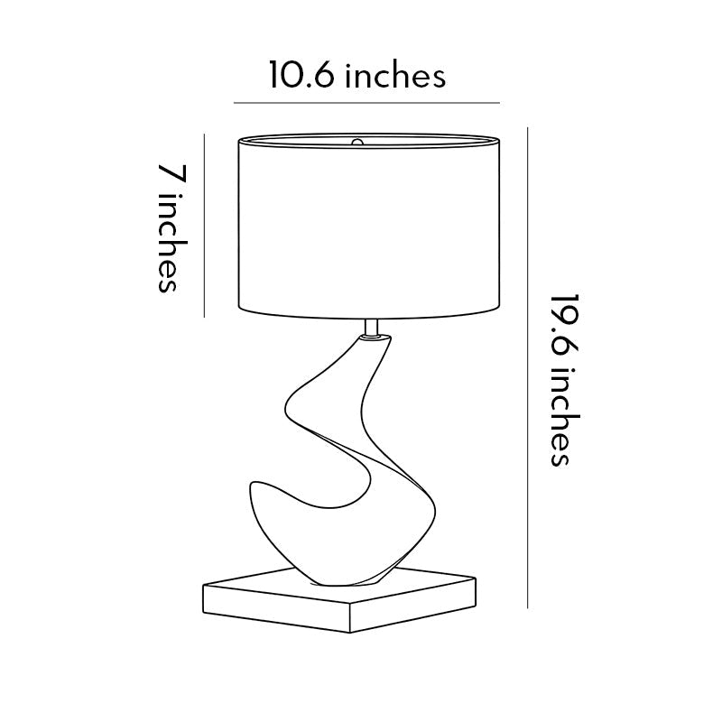 Fabric Resin Lampshade for Table Lamps - Ambient Decorative Light